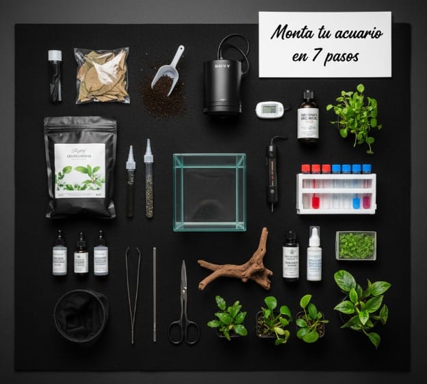 Materiales y accesorios para montar un acuario en 7 pasos: pecera, plantas, herramientas y productos básicos