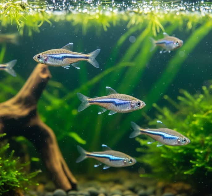 Danio rerio pez cebra peces resistentes para ciclar acuario